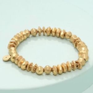 EUC Stella & Dot Nicolette Stretch Bracelet Gold